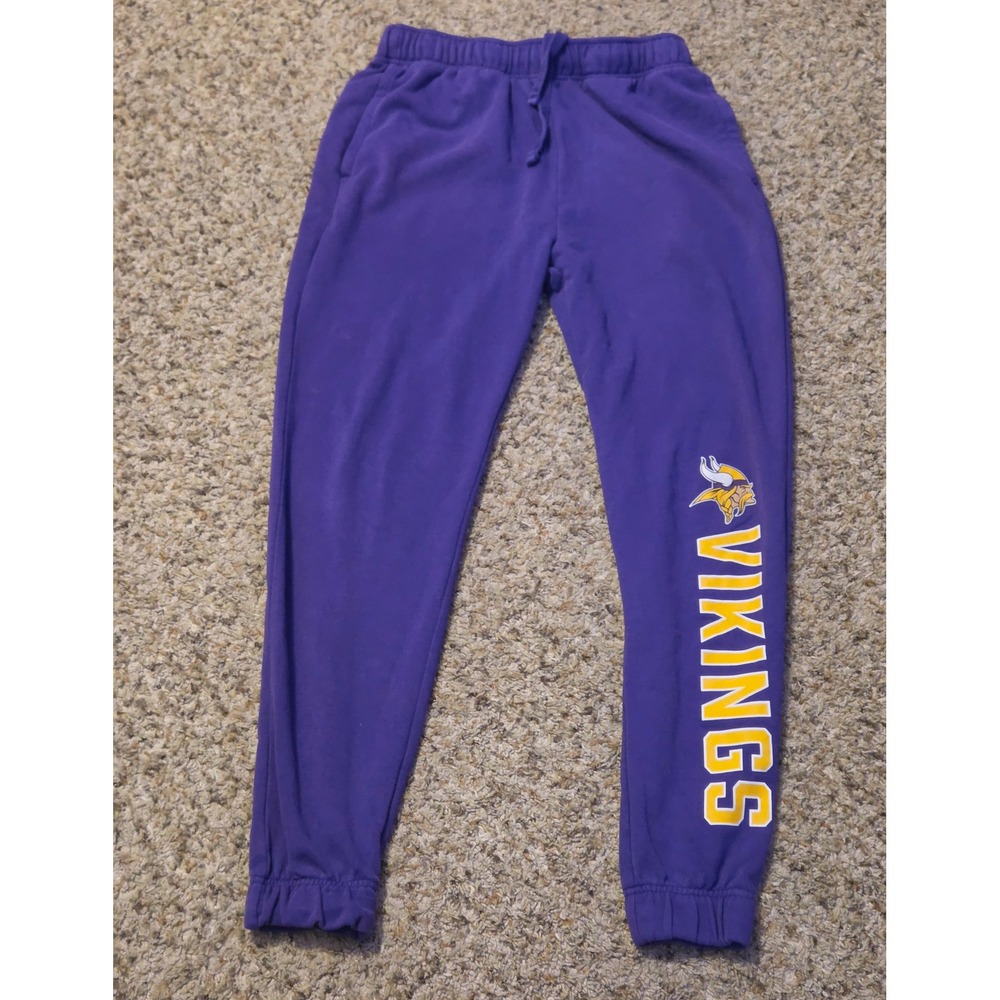 Fanatics‎ Minnesota Vikings Jogger Pants Men's Size Medium Purple Side Pockets
